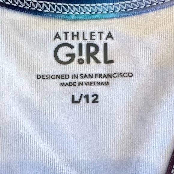 Athleta Girl • White Double the Fun Tank • Size L/12 - Picture 3 of 6